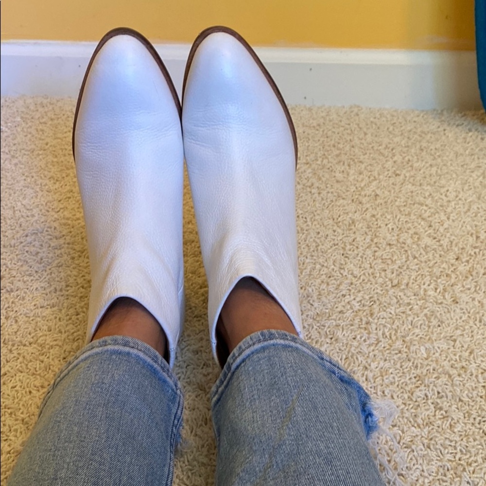Seychelles white ankle boots
